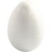 Egg, hvit, H: 10 cm, 5 stk./ 1 pk