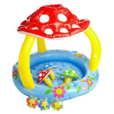 INTEX Mushroom Baby Pool, 45L, 102X89 Cm