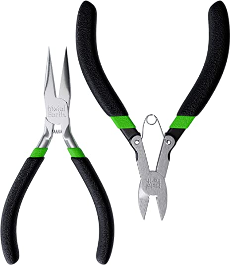Design 2-Piece Metal Earth Precision Tool Kit - Clippers - Needle Nose Pliers