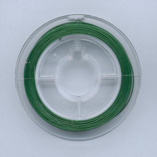 Smykkewire 0,4mm x10m grønn