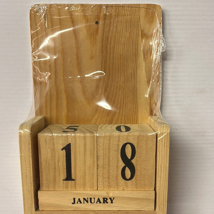 Kalender med datoterninger, str. 13x5,5x19,2 cm, 1 sett